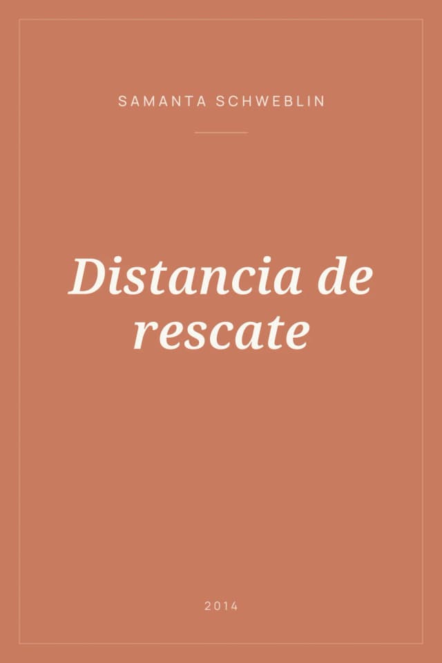 Portada de Distancia de rescate