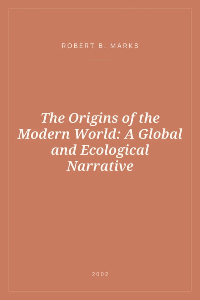Portada de The Origins of the Modern World: A Global and Ecological Narrative