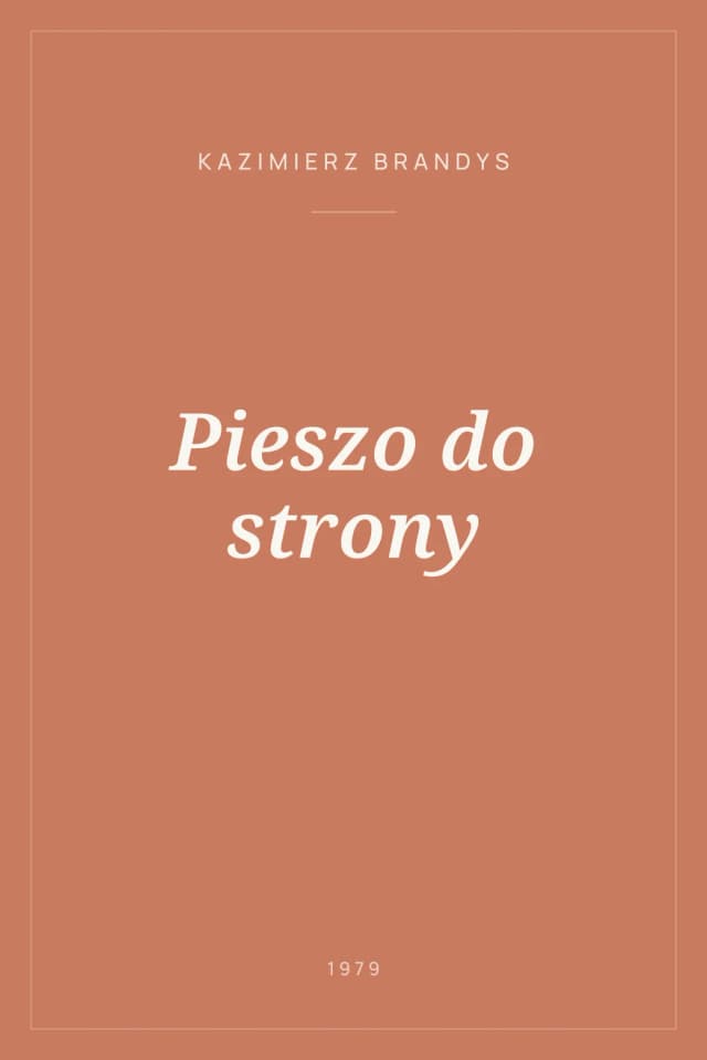 Portada de Pieszo do strony