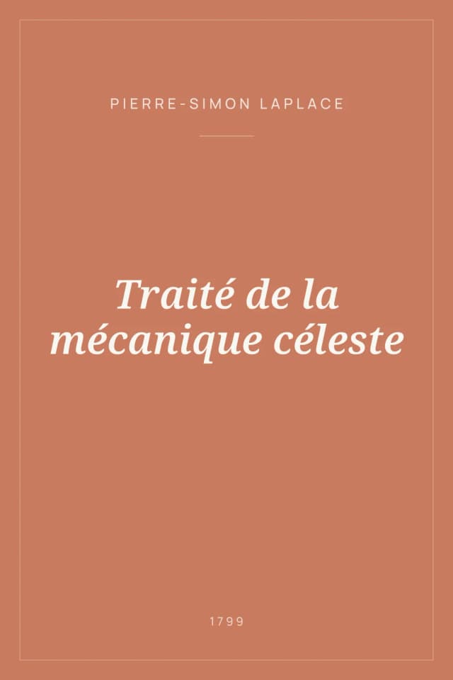 Portada de Traité de la mécanique céleste