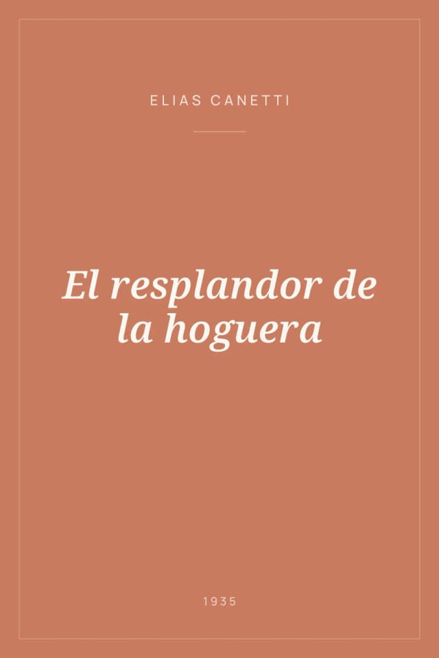 Portada de El resplandor de la hoguera