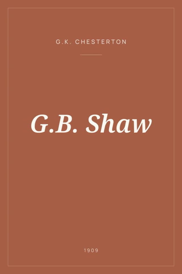 Portada de G.B. Shaw