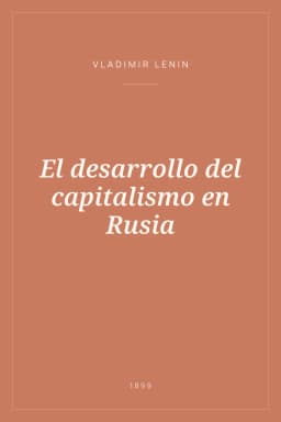 Portada de El desarrollo del capitalismo en Rusia