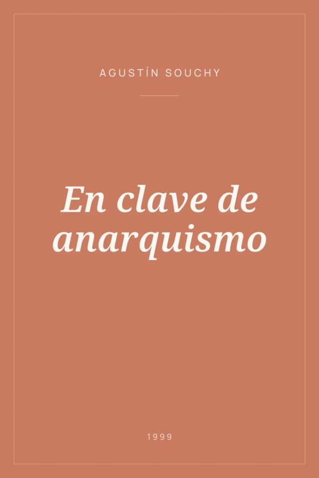 Portada de En clave de anarquismo