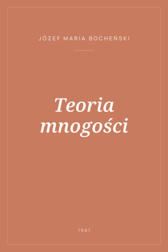 Portada de Teoria mnogości