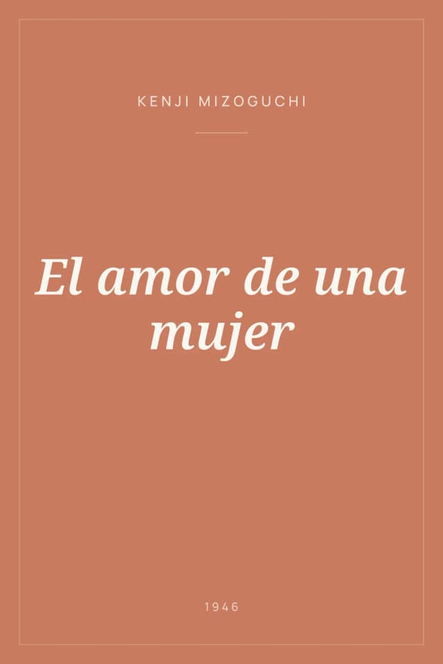 Portada de El amor de una mujer
