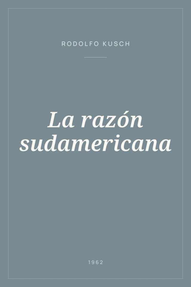 Portada de La razón sudamericana