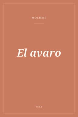 Portada de El avaro