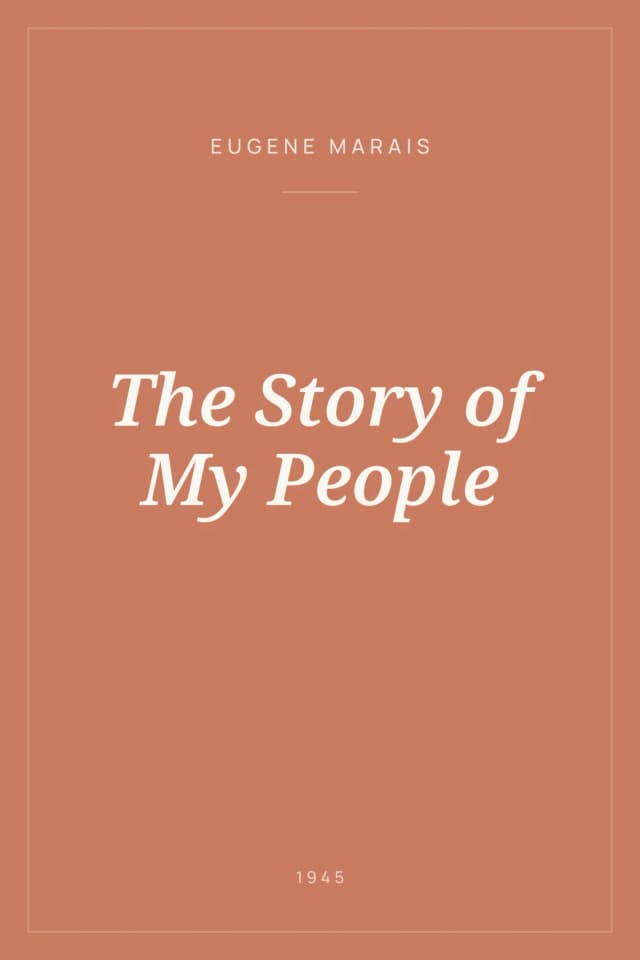 Portada de The Story of My People