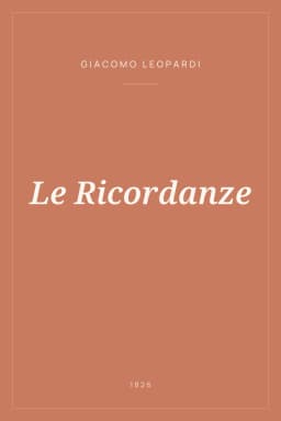 Portada de Le Ricordanze