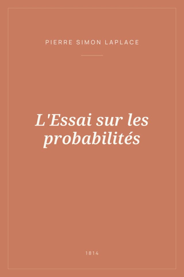 Portada de L'Essai sur les probabilités