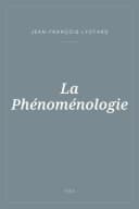 Portada de La Phénoménologie