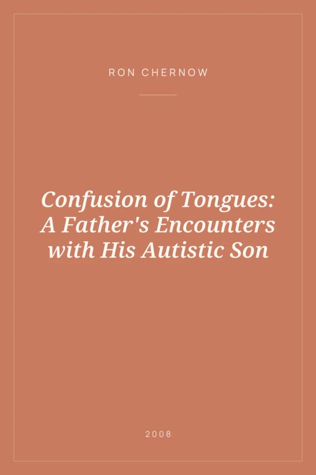 Portada de Confusion of Tongues: A Father's Encounters with His Autistic Son