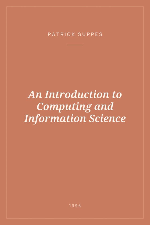 Portada de An Introduction to Computing and Information Science