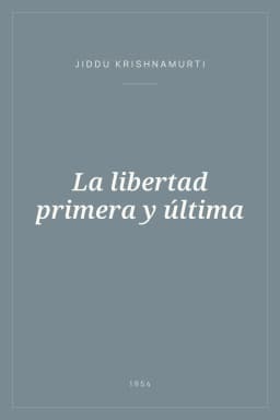 Portada de La libertad primera y última