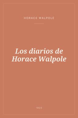 Portada de Los diarios de Horace Walpole