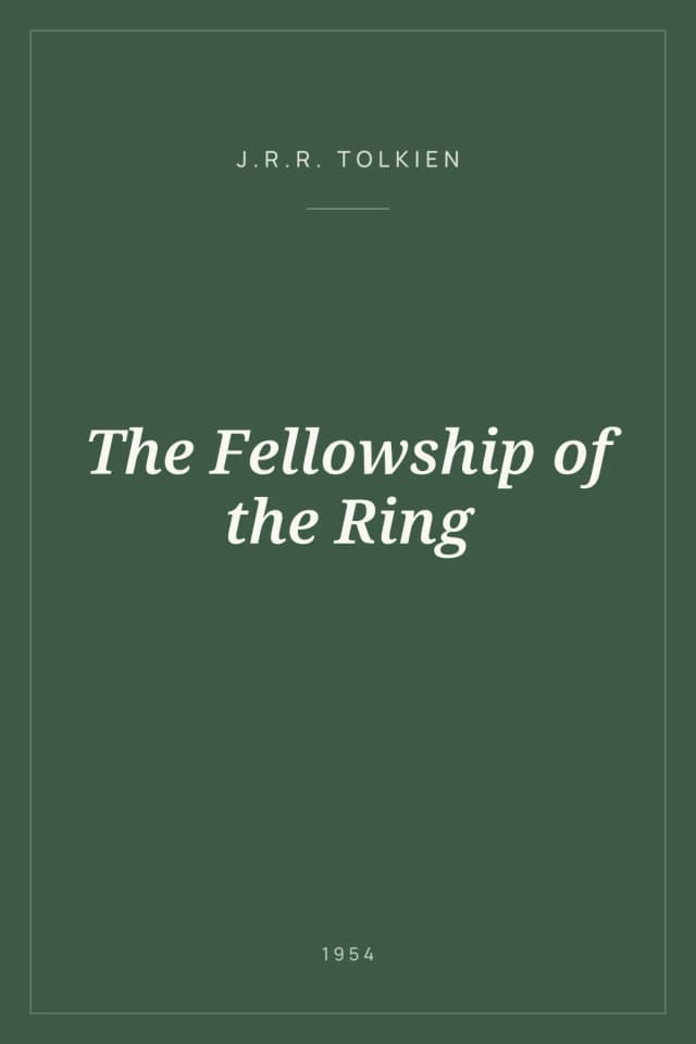 Portada de The Fellowship of the Ring