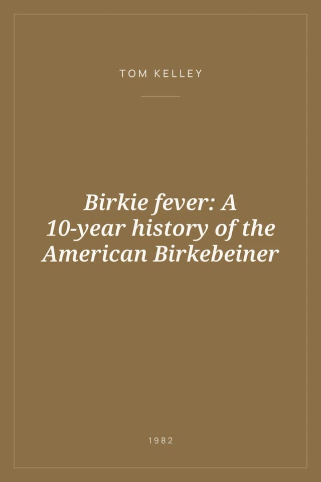 Portada de Birkie fever: A 10-year history of the American Birkebeiner