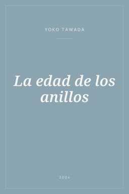 Portada de La edad de los anillos