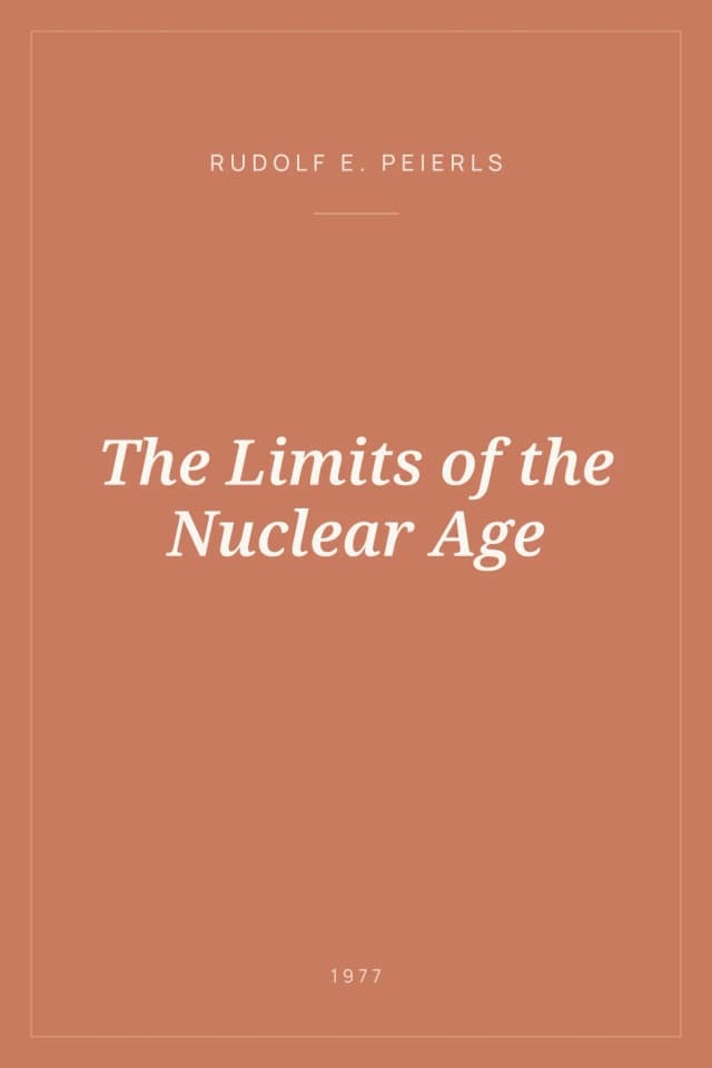 Portada de The Limits of the Nuclear Age