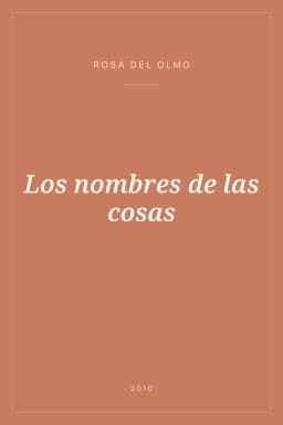 Portada de Los nombres de las cosas