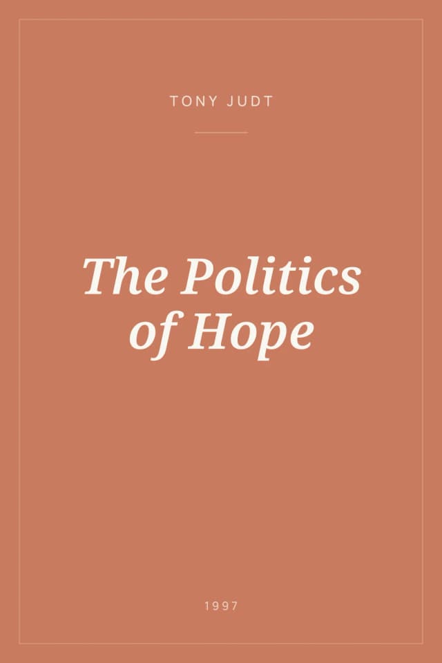 Portada de The Politics of Hope