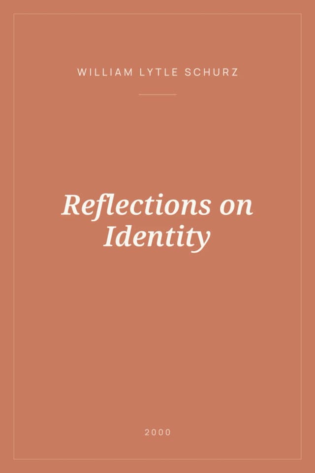 Portada de Reflections on Identity