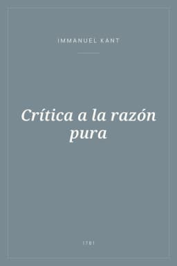 Portada de Crítica a la razón pura