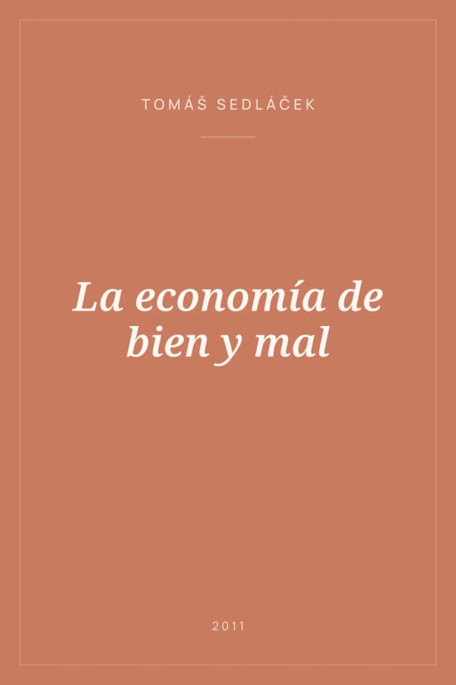 Portada de La economía de bien y mal