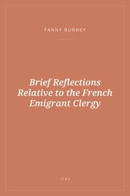 Portada de Brief Reflections Relative to the French Emigrant Clergy