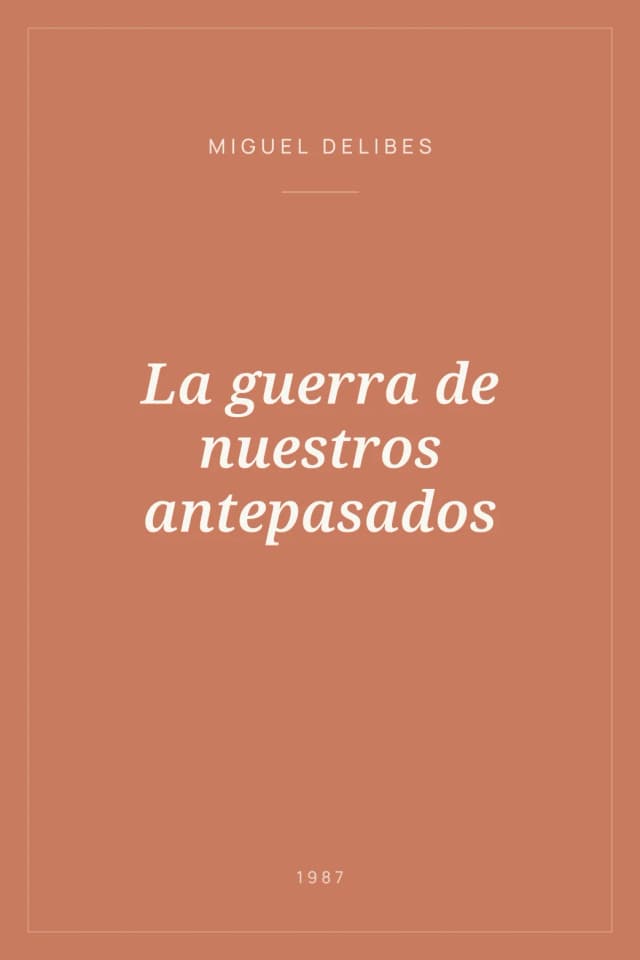 Portada de La guerra de nuestros antepasados