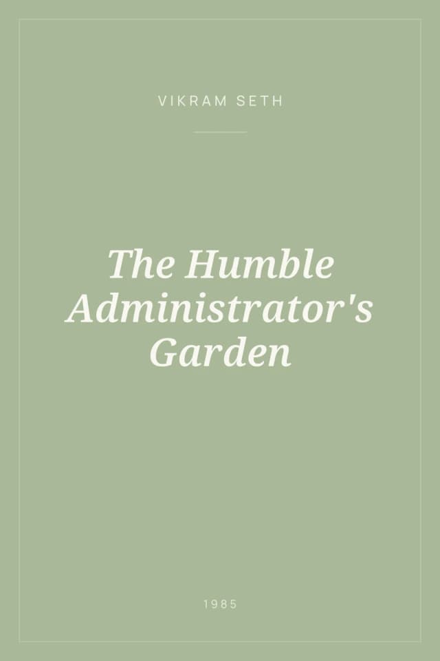 Portada de The Humble Administrator's Garden
