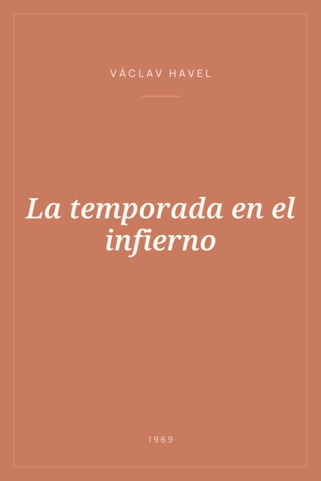 Portada de La temporada en el infierno