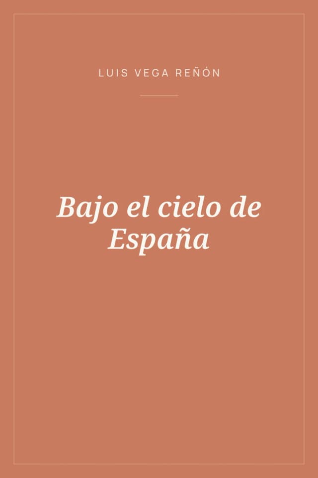 Portada de Bajo el cielo de España