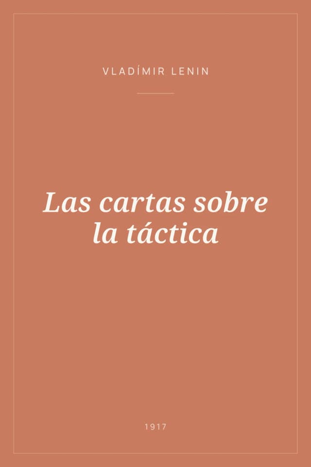 Portada de Las cartas sobre la táctica