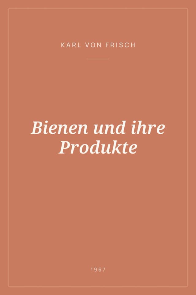 Portada de Bienen und ihre Produkte