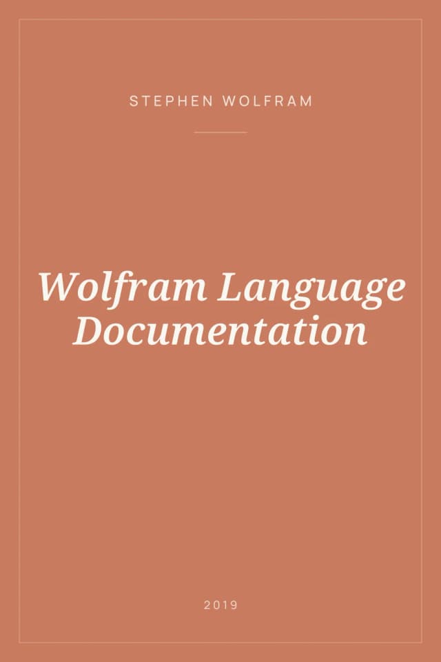 Portada de Wolfram Language Documentation