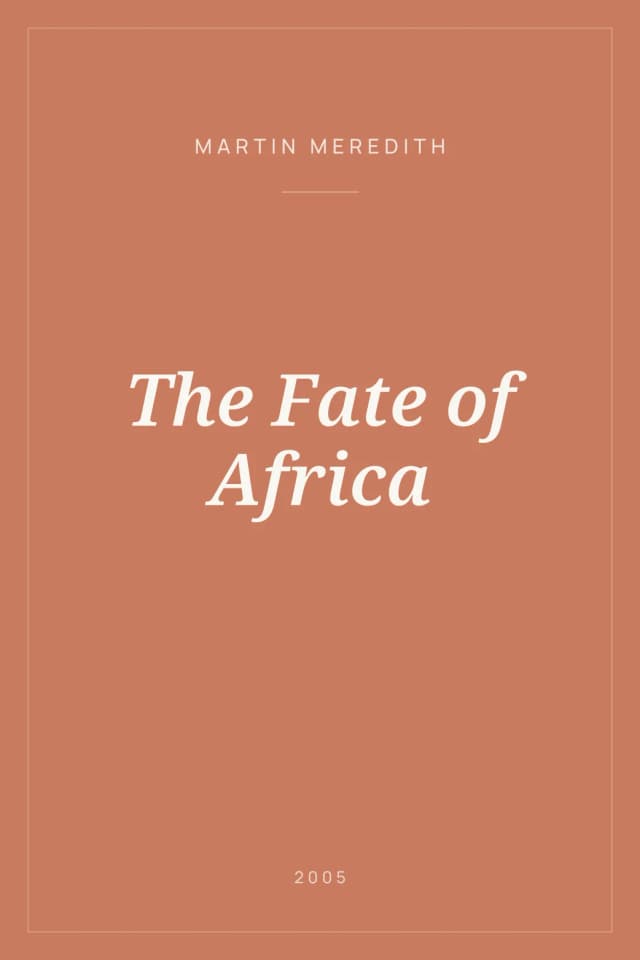 Portada de The Fate of Africa
