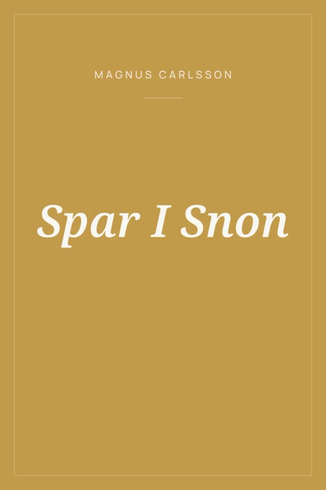 Portada de Spar I Snon