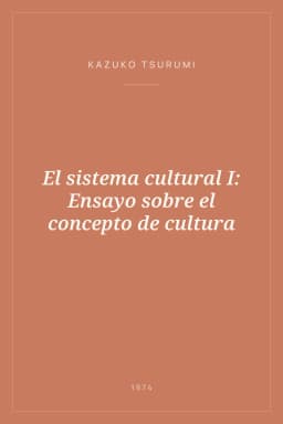 Portada de El sistema cultural I: Ensayo sobre el concepto de cultura
