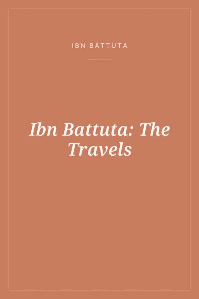 Portada de Ibn Battuta: The Travels