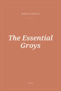 Portada de The Essential Groys