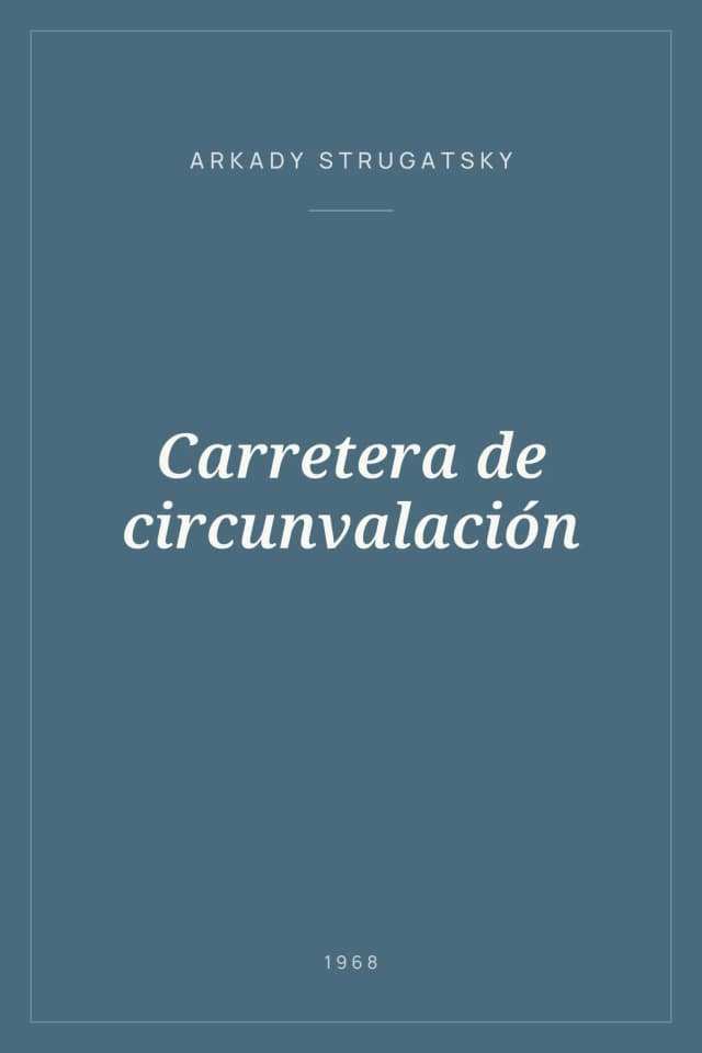 Portada de Carretera de circunvalación