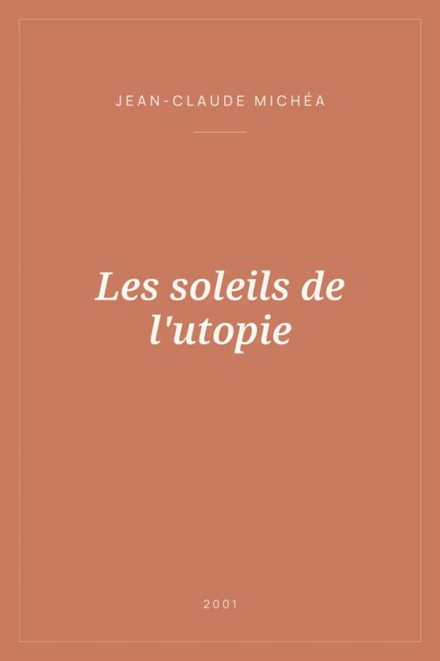 Portada de Les soleils de l'utopie