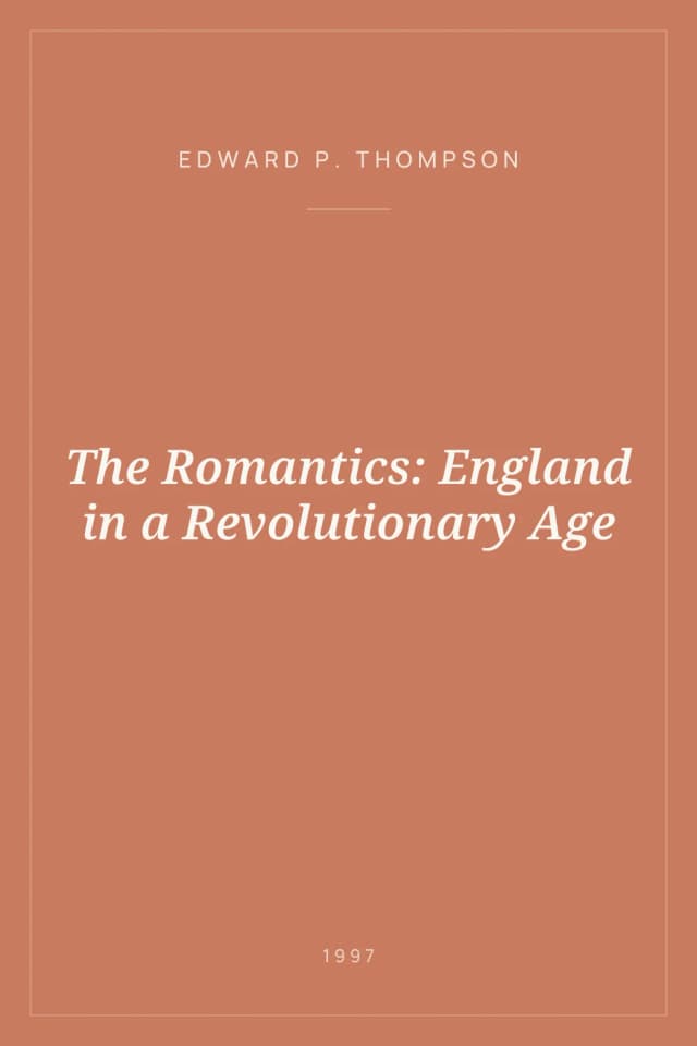Portada de The Romantics: England in a Revolutionary Age