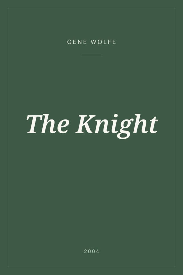 Portada de The Knight