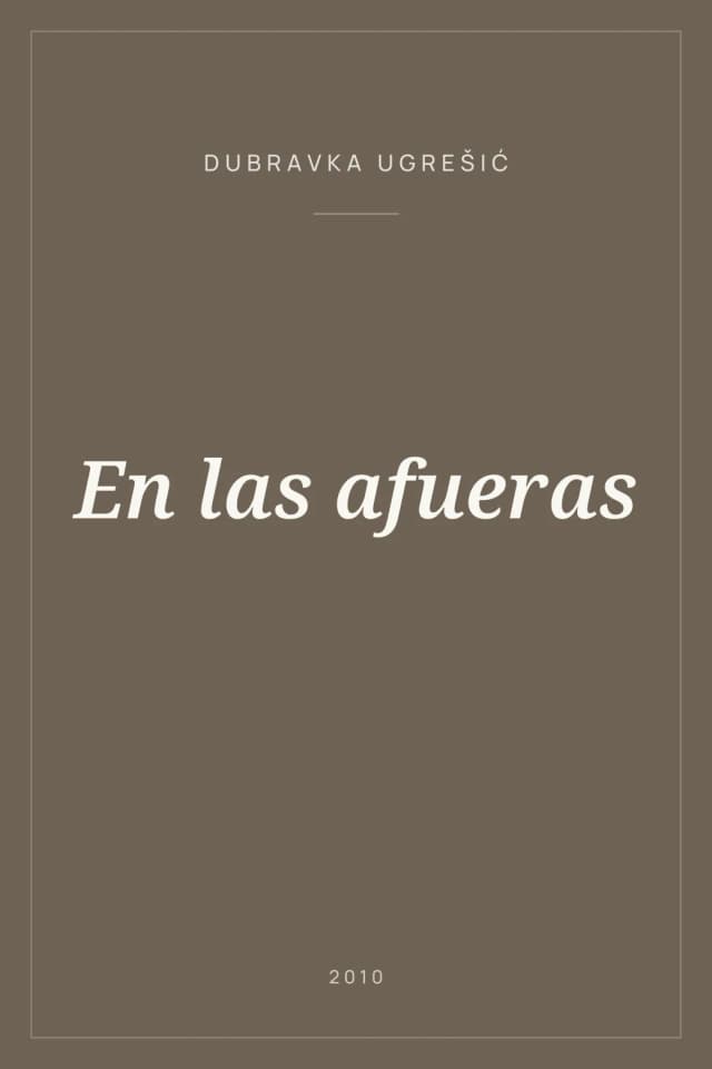 Portada de En las afueras