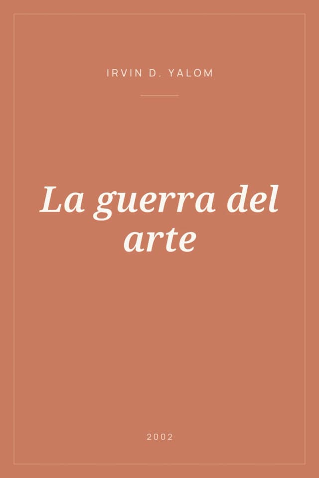 Portada de La guerra del arte