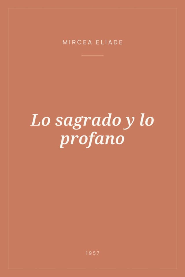 Portada de Lo sagrado y lo profano