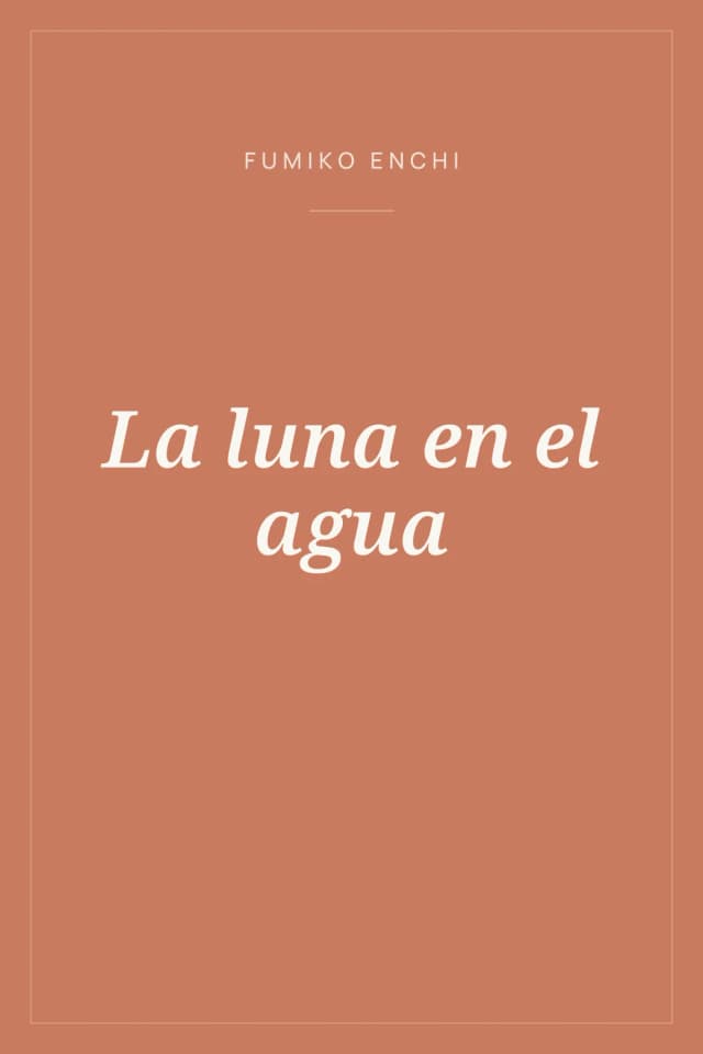 Portada de La luna en el agua